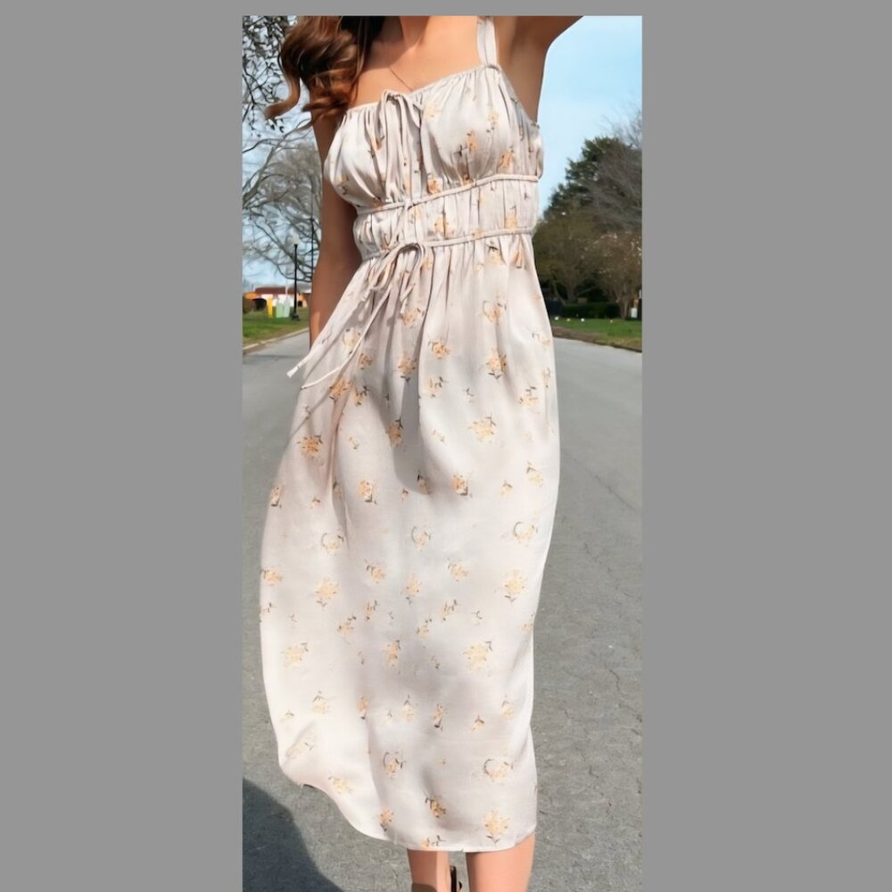 Champagne Floral Sundress